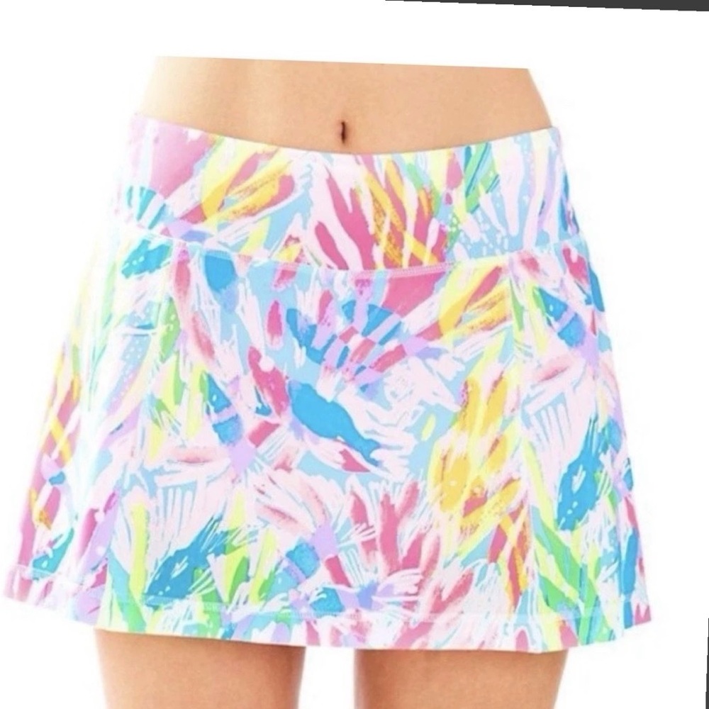 Lilly Pulitzer Luxletic Josephine Skort Sparkling Sands size S NWT
